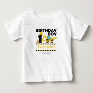 Byggarbil 1-årsdag Barnkalas T Shirt