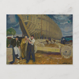 Byggare av Fraktaser - The Rope - George Bellows - Vykort