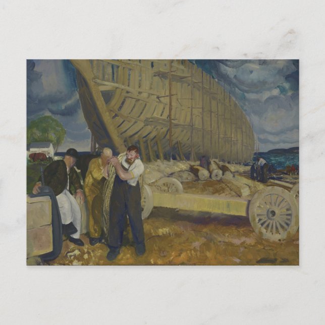 Byggare av Fraktaser - The Rope - George Bellows - Vykort (Framsida)