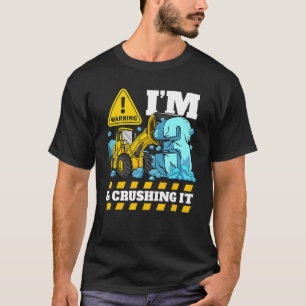 Byggare Lastbil 3:e födelsedagstjugotypen 3 Bulldo T Shirt