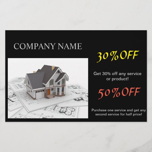 Byggarkitekt för renovering av Handyman Flygblad (Framsidan)