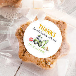 Byggbarn 1:a födelsedagen Party Runt Klistermärke