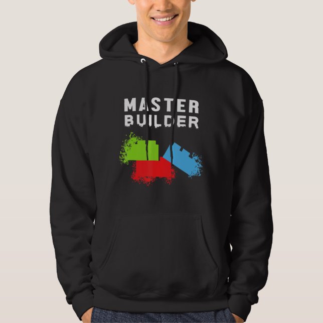 Byggblock i Master Builder-byggstenar - Byggnader Hoodie (Framsida)