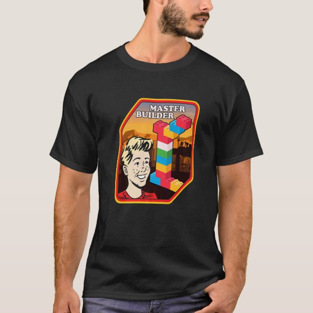 Byggblock i Master Builder-byggstenar - Byggnader T Shirt (Framsida)