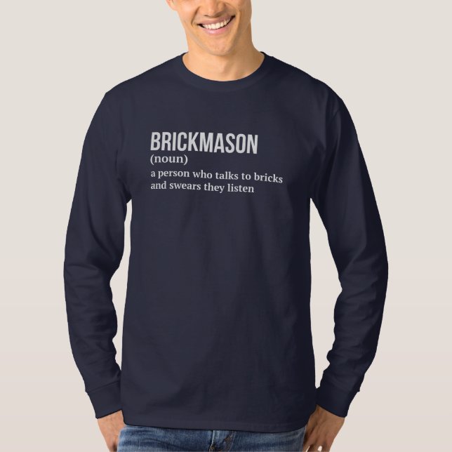 Byggbrickayer Funny Definition Shirt T (Framsida)