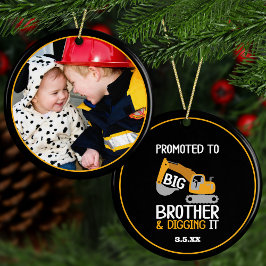 Byggbroder Gräver det Photo jul Julgransprydnad Keramik