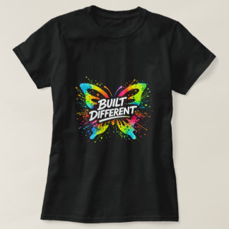 Byggd annorlunda fjärilströja 0047699-FB T Shirt