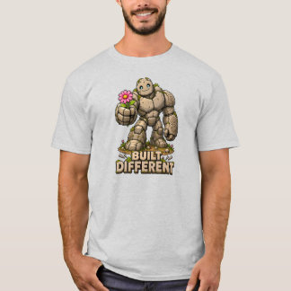 Byggd annorlunda Söt Stengolem DND Fantasyhumor T Shirt