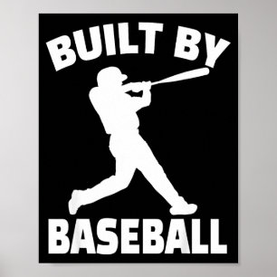 Byggd Av Baseball Rolig Baseball För Män Kvinnor P Poster