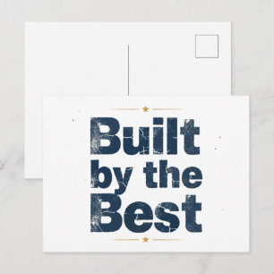 Byggd av den bästa typografin vykort