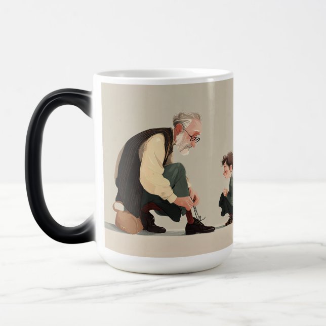 Byggd av kärlek. Guidad av pappa Magisk Mugg (Vänster)