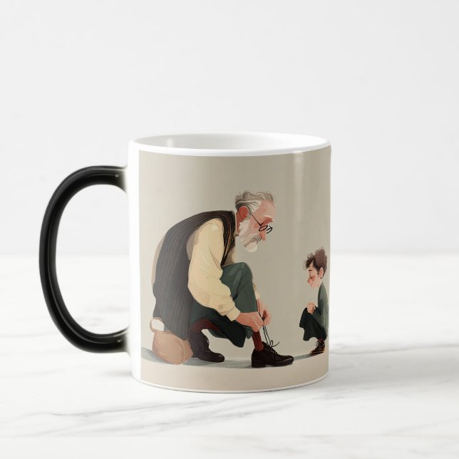 Byggd av kärlek. Styrd av pappa Magisk Mugg (Vänster)
