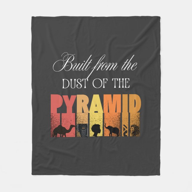 Byggd av pyramidens damm | Fleecefilt (Framsidan)