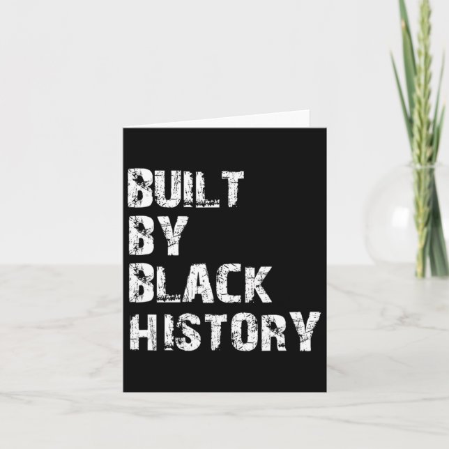 Byggd Av Svart Historia Svart Historia Juneteenth Kort (Framsida)