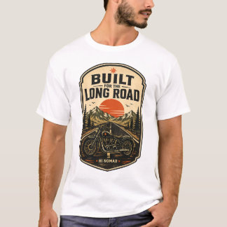 Byggd för den långa vägen – Vintage MC-äventyr T Shirt