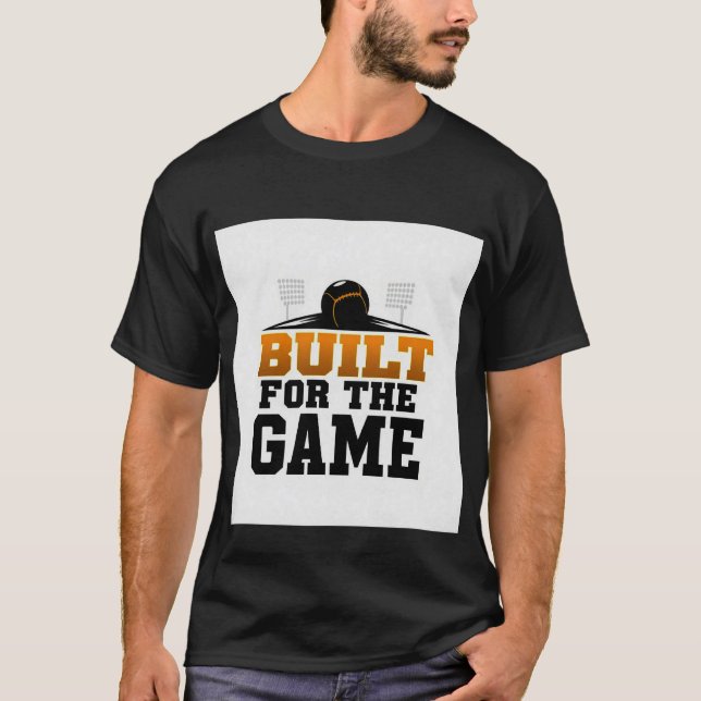 Byggd för Game Baseball Stadium T-Shirt (Framsida)