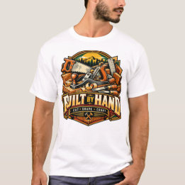 Byggd för Hand Snickare Träarbetare Handsåg Verkty T Shirt