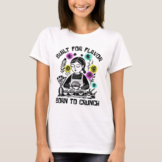 Byggd för smak Född att krama T Shirt (Framsida)