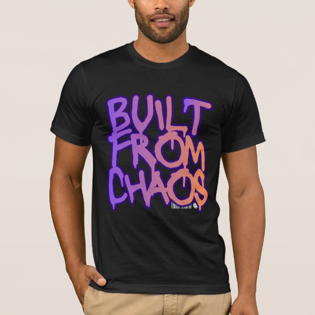 Byggd Från Kaos Graffiti T Shirt (Framsida)
