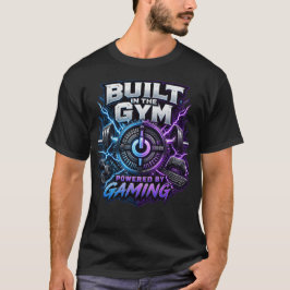 Byggd I Gymmet Driven Av Spelande: Neon Elektrisk T Shirt