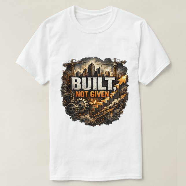 Byggd Inte Given  T Shirt (Design framsida)