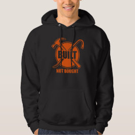Byggd Inte Köpt Blåstrumpig Present Hoodie