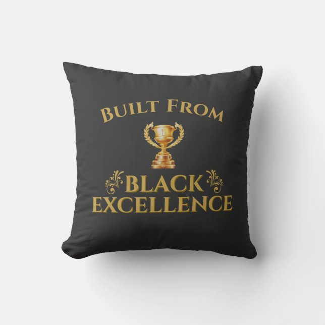 Byggd på Black Excellence Legacy Kudde (Framsida)