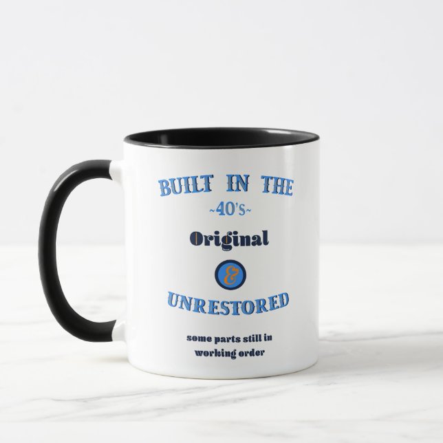 Byggd på fyrtiotalet Original ej restaurerad Mugg (Vänster)