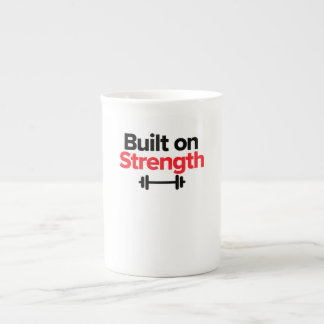 Byggd på styrka - Gym & Hustle Styrka Tröja Benporslin Mugg