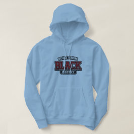 Byggd på svart historia – Vintage typografi för un Hoodie
