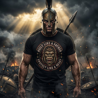 Byggd Som En Pappa Gorilla Gym Dad Bäste T Shirt