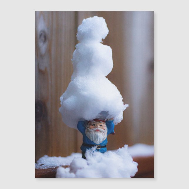 Byggde en snöman V (Framsida)