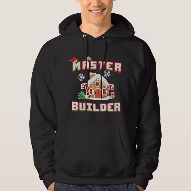 Byggdei för Gingerbröd House Hoodie (Framsida)
