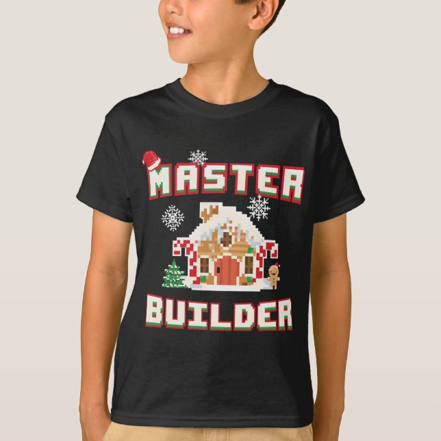 Byggdei för Gingerbröd House T Shirt (Framsida)
