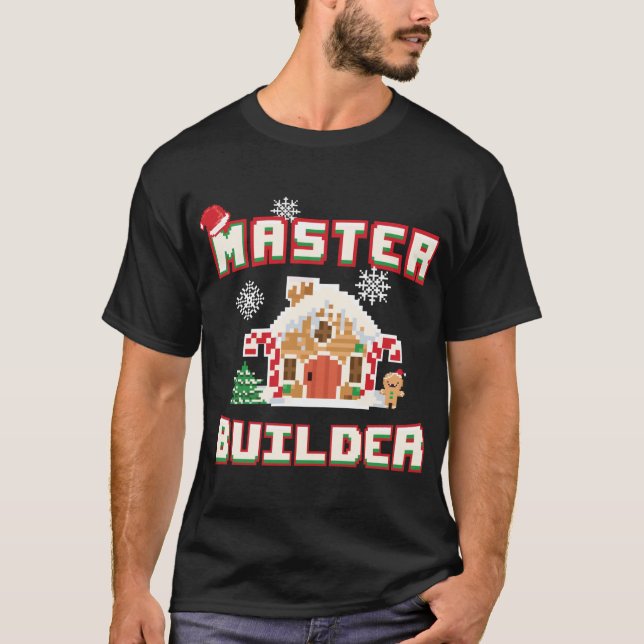 Byggdei för Gingerbröd House T Shirt (Framsida)