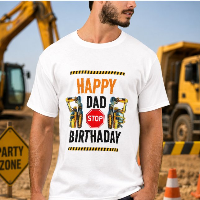 Byggdumpare 1-års födelsedagsfest t shirt (Construction Dump Truck 1st Birthday Party T-Shirt)