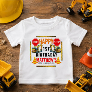 Byggdumper 1-års födelsedagsfest t shirt