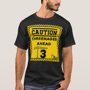 Bygge 3:e födelsedag Varning inför framtiden T Shirt