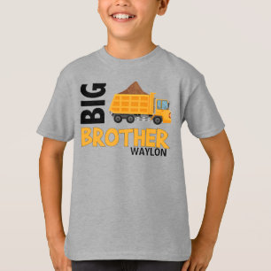 Bygge av storebror lastbil syskon t shirt