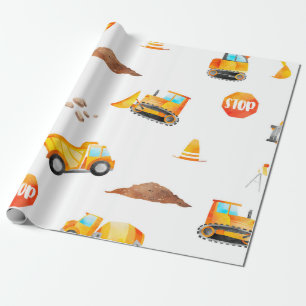 Bygge i vitt presentpapper