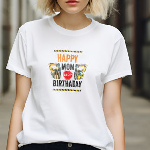 Bygge Lastbil 1:a födelsedag Party T Shirt