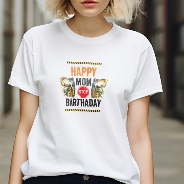 Bygge Lastbil 1:a födelsedag Party T Shirt (Skapare uppladdad)