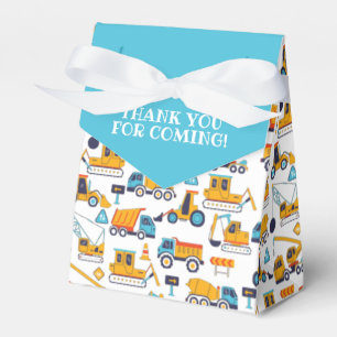 Bygge Lastbil Birthday Tack Blue Presentaskar