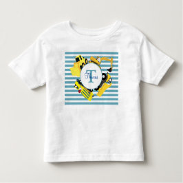 Bygge Lastbilar Blue Rand Monogram T Shirt