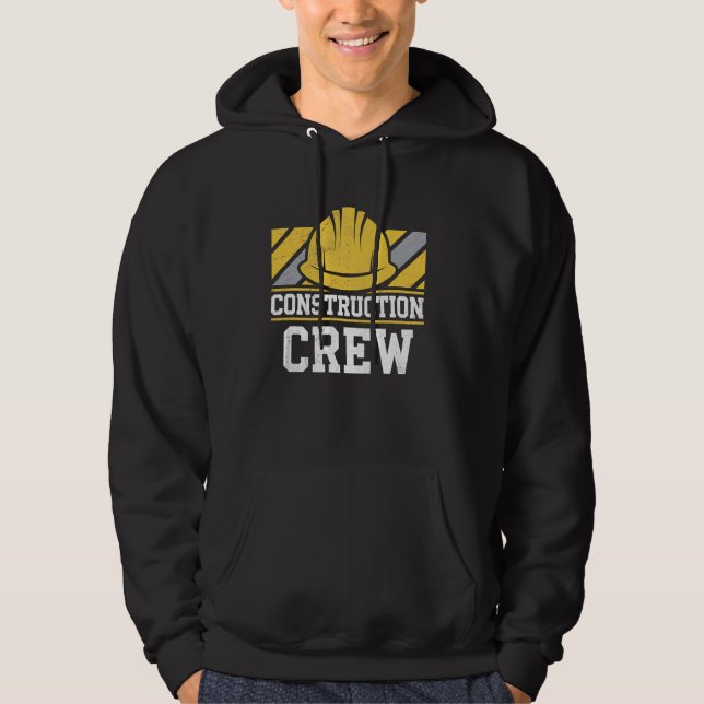 Byggentjänst Foreman Funny Constructi Hoodie (Framsida)
