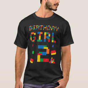 Bygger Blockdagskvinna som turar om två andra föde T Shirt