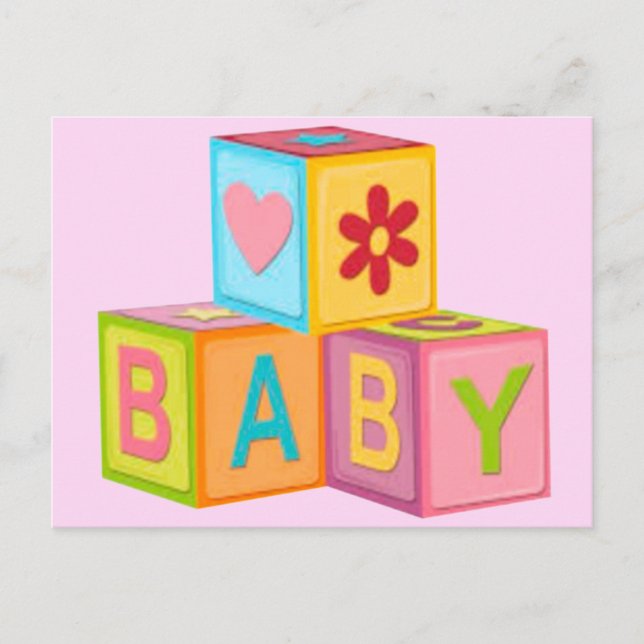 Bygger blockkort vykort (Framsida)