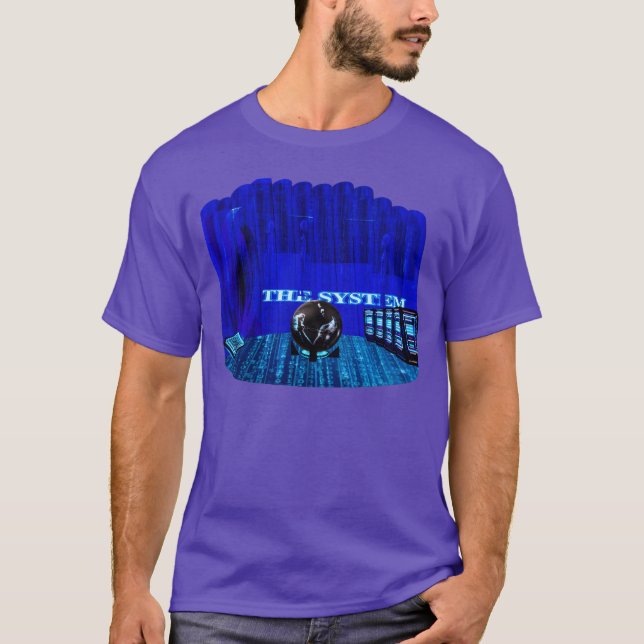 Bygger fritt Glitch-InHE SYSTEM-alternativ T Shirt (Framsida)