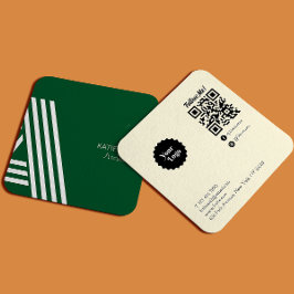 Bygger kontraktorinstagram följer USA:s Qr-kod Fyrkantigt Visitkort