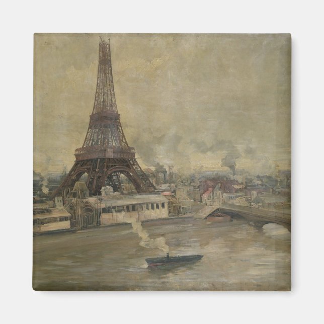 Bygget av Eiffel Torn Magnet (Framsidan)